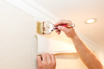 Pose de papier peint à Chenon — revêtements muraux et toiles de verre